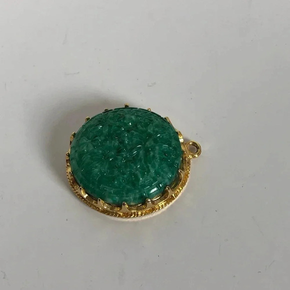 Vintage Floral Framed Pendant - Picture 7 of 8